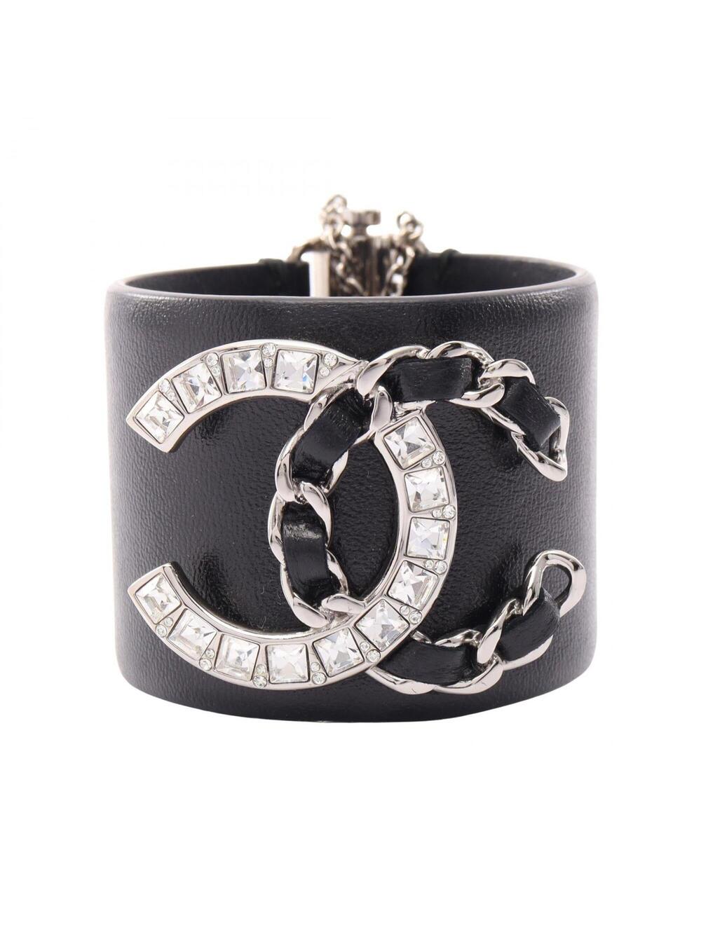 Chanel Cc Logo Bracelet Silver-Tone #357815C15B